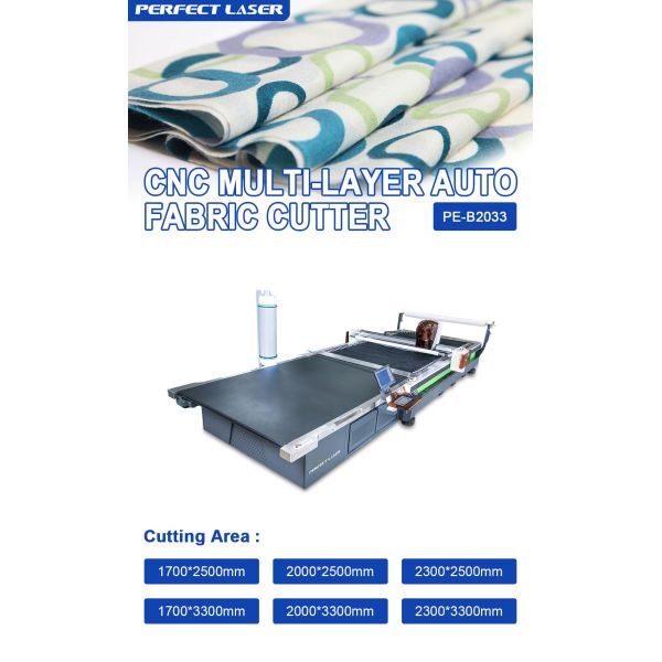 Multi Layers CNC Industrial Automatic Fabric Cutter for Textile Fabric Cloth Curtain Cotton Rayon Knife Pattern