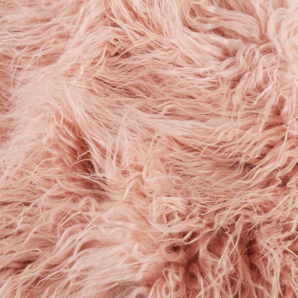 Customize Color Long Pile Artificial Mongolian Fur Fabric in Plain Style from PANTONE