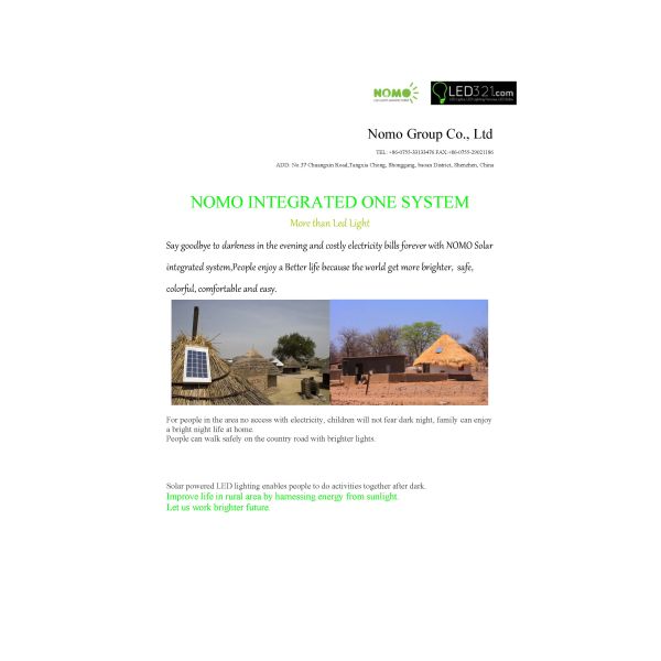 Solar powered integrated led lights / Solar lighting system / Solar Box