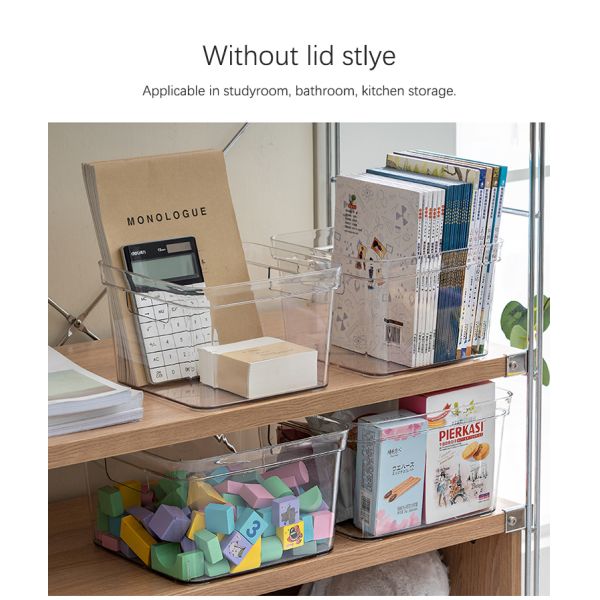 Factory sell transparent plastic storage box rectangular whith lid for clothes