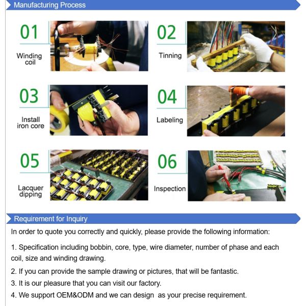 Customized Iron Core Step Up Power Transformer for Three Phase Industry Motor Control