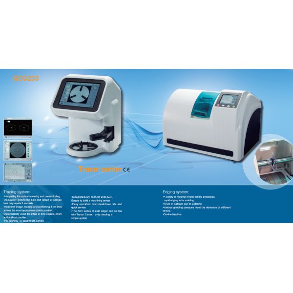 3D Patternless Auto Lens Edger With 8" Color Touch Screen