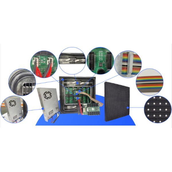 P10 Outdoor LED Display Module for Digital Signage 32x32 Pixels