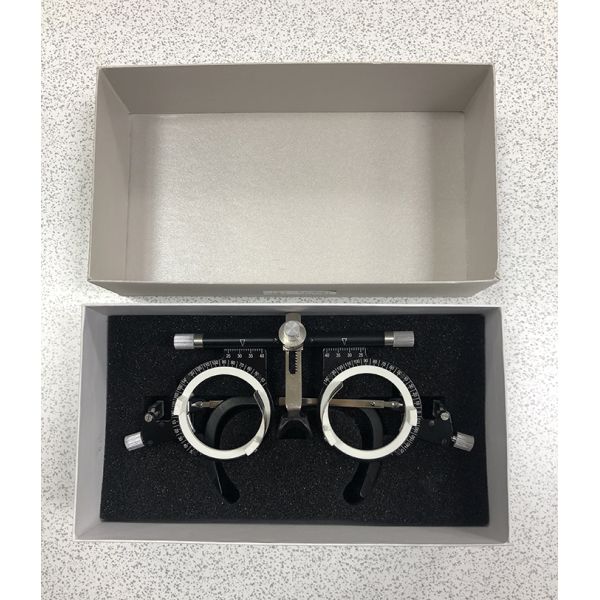 Universal CE Compliant Trial Glasses Frames , Optical Trial Lens Frame 61g Weight Brige, LED, Axis, Nose pad Adjustable