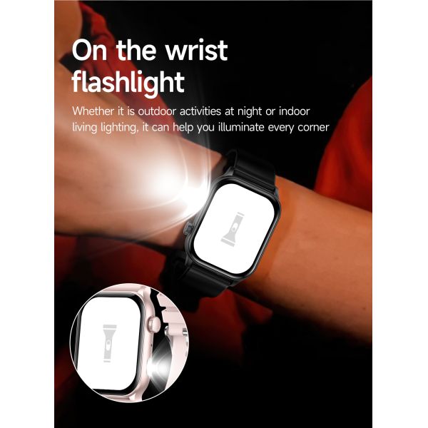 Workout Modes Square Shape Smart Watch Power saving Rectangle Shape Smart Watch