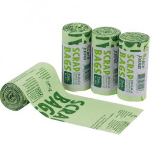 Quality Plastic Biodegradable Garbage Bags / Compostable Trash Bags Roll for sale