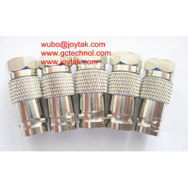 BNC Female To F Male all brass nickel plated Coaxial Adapter BNC Coaxial Adaptor CCTV coax Connector / BNCF.FM.02