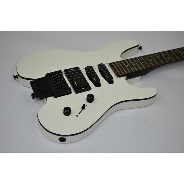 2019 High quality custom 6 String Picea Built-in Tuner LP DIY White Electric Guitar