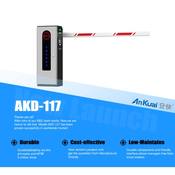Vehicle Access Control Electronic Barrier Gate with Rfid Parking Barrier System