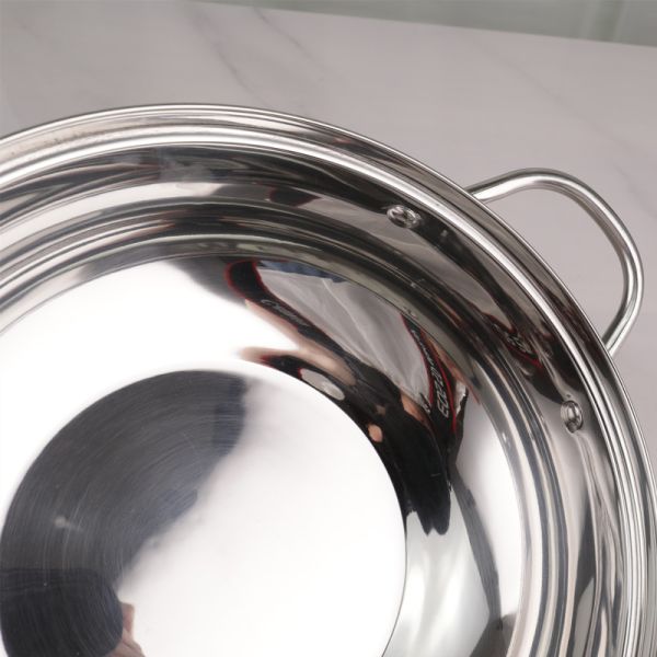 Restaurants Stackable Steamer Pot 28cm Stainless Steel 410