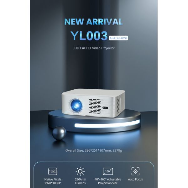 Waterproof Android Led Dlp Projector 4000 Lumens 1080P 4.5" LCD