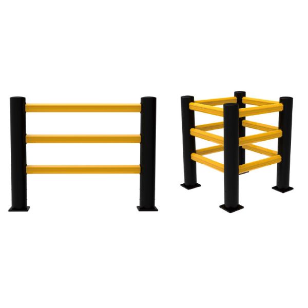 Flexible Pedestrian Barrier  Anti-Collision Guardrails Warehouse Safety Barrier Traffic Guardrails