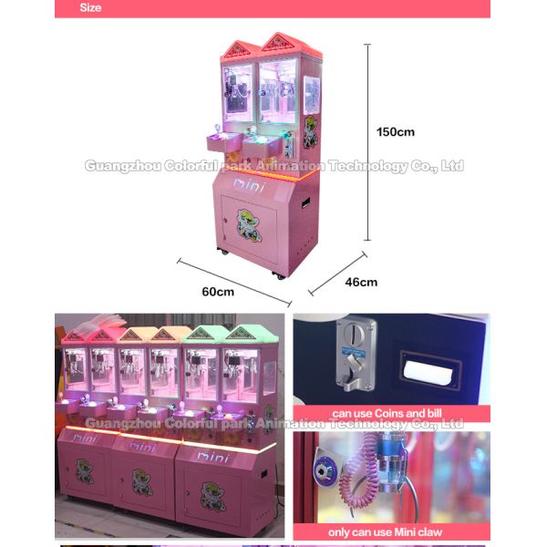 Mother Board Claw Crane Machine 220V Butterfly Candy Toy With LCD Screen