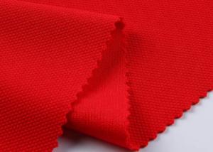 Quality textiles polyester dobby recycle knit jacquard pique fabric Plain Dyed for sale
