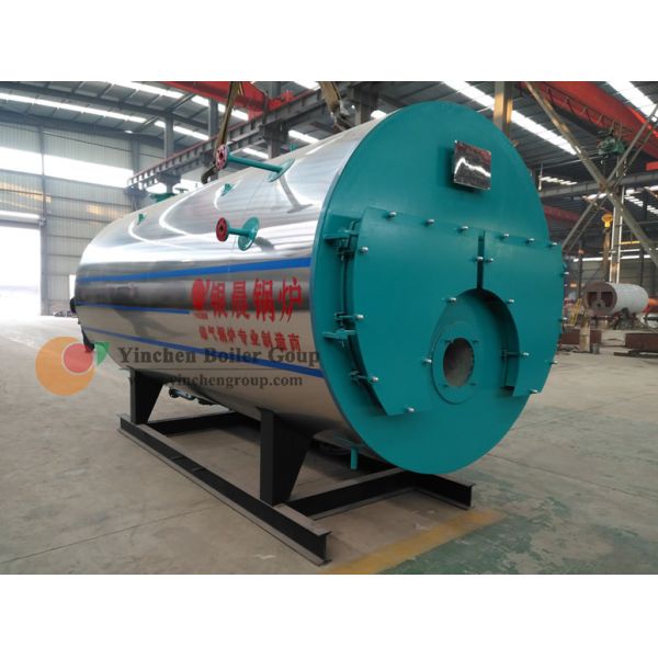 Horizontal Style Gas Fired Water Boiler / 3 Pass Fire Tube Boiler PLC Control System