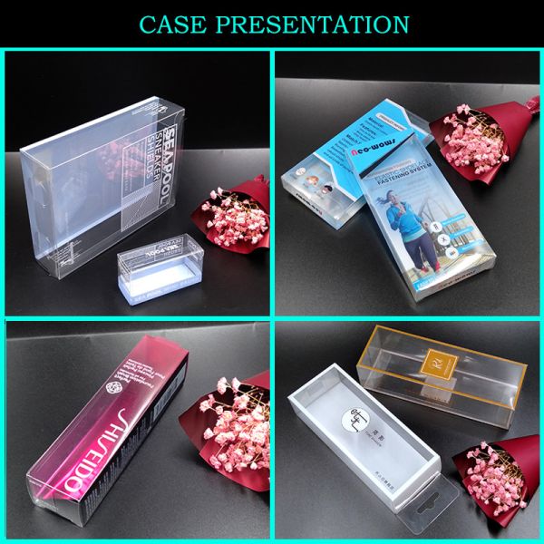 PETG PP Printed Packaging Box Transparent Plastic Package Boxes