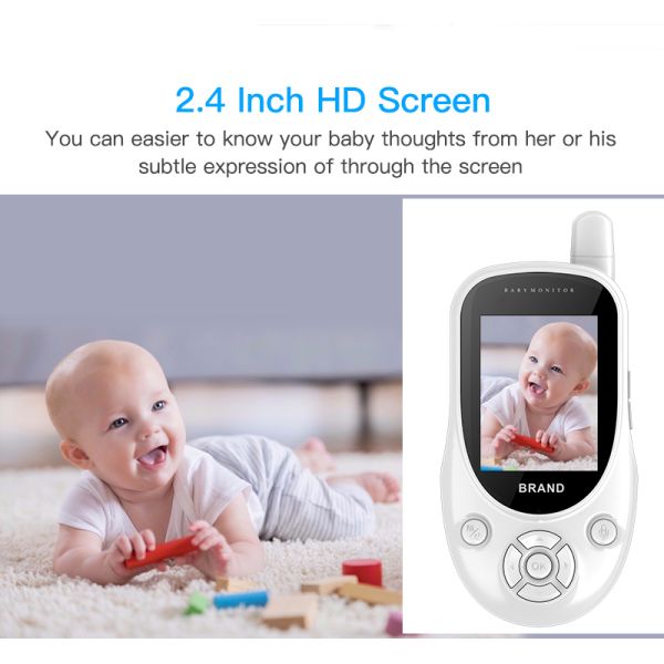 2.4" 2 Way Pet Camera VOX Feeding Alarm Pet Audio Monitor Clock Video