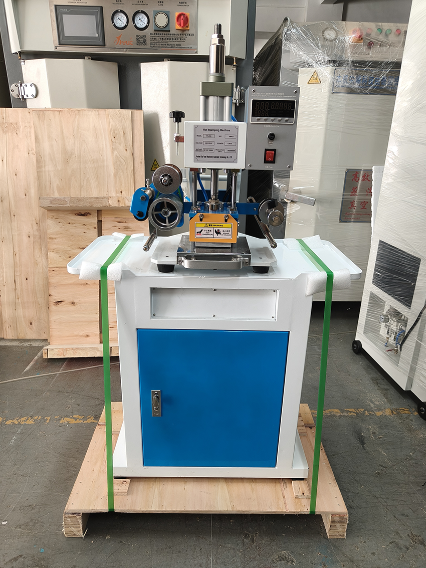 Pneumatic Leather Hot Foil Embossed Stamping Machine 80*90mm Logo Heat Press Machines