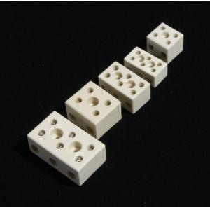 High Temperature 2 Or 3 Pole 24A Steatite Ceramics Terminal Block Connector
