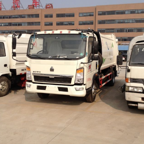 SINOTRUK HOWO 4X2 Compressed Compactor Compression Garbage Refuse Truck, Waste Transfer Truck, 12CBM