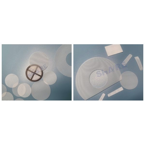 Micron 100 105 150 Polyester Mesh Disc Filter Laboratory Screen Custom Diameter