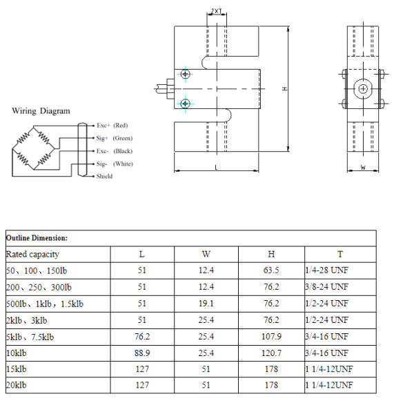 Stainless Steel Crane Scale S Beam Load Cell