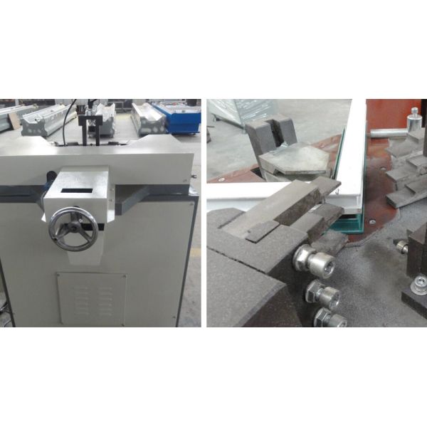 Single Head Corner Combining Machine for Aluminum Window / Corner Crimping Machine for Aluminum Window Frame Assembly