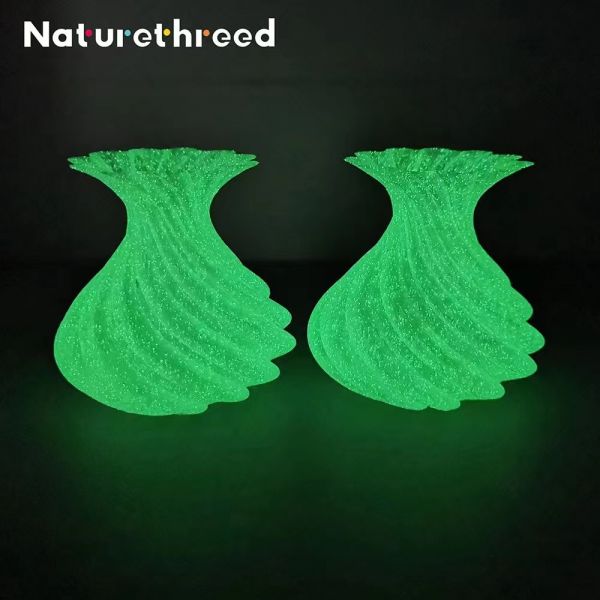 Glow PLA 3D Printer Filament Toughness Enhanced Glitter Green Customized Request