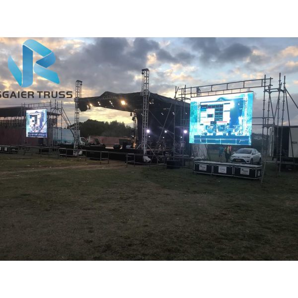 Jbl Speaker Aluminum Box Truss , Arch / Triangle Bolt Truss Stable Performance