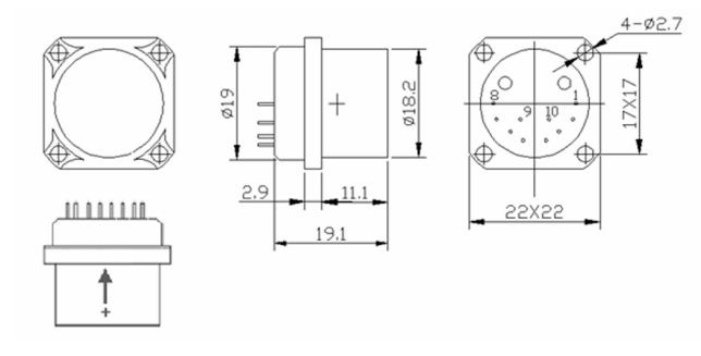 Quartz Flexible Accelerometer Sensor with Wide Load Resistance Range Triangle Precision Mounting Flanges and Bias Stability ≤100μg