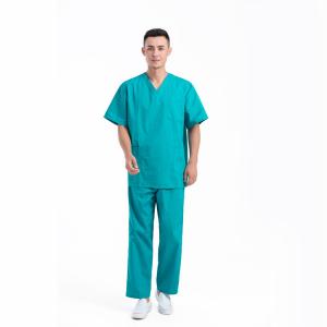 Quality Hospital Private Label Scrubs Uniforms Medical Scrubs Uniformes Wholesale Short Sleeve Nursing Scrubs Sets for sale