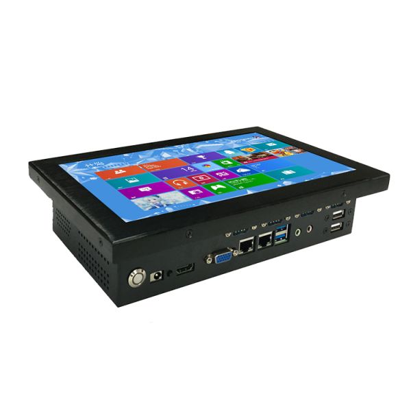 2xRj45 All In One Industrial , 4xRS232 10 Panel Pc Metal Case