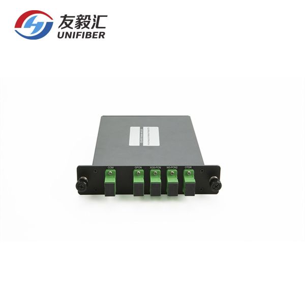 4 Channels Wavelength Division Multiplexer GPON 1300nm OTDR LGX Module