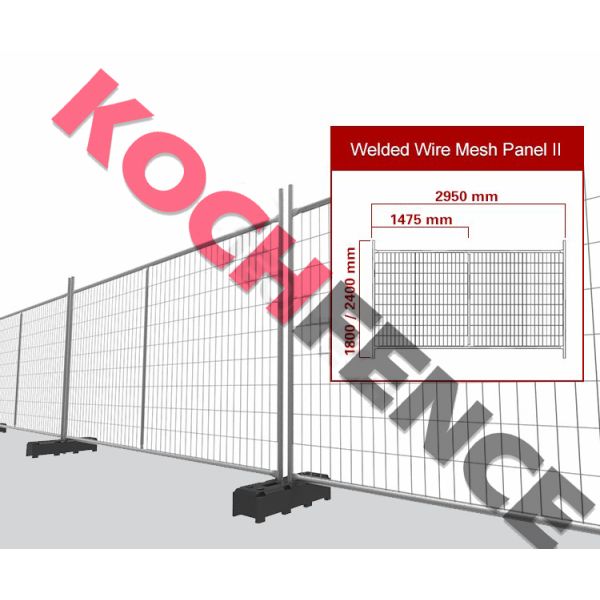 Galvanized Temporary Chain Link Fence , Welded Wire Fence For Construction Site
