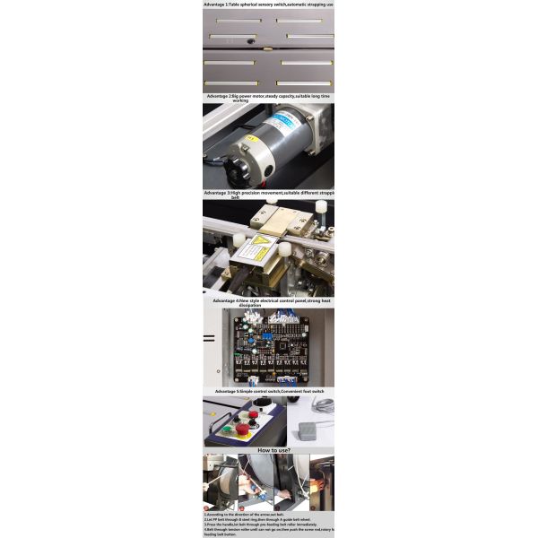 PCB Control Semi Auto Strapping Machine , 850×650mm Corrugated Box Strapper Machine