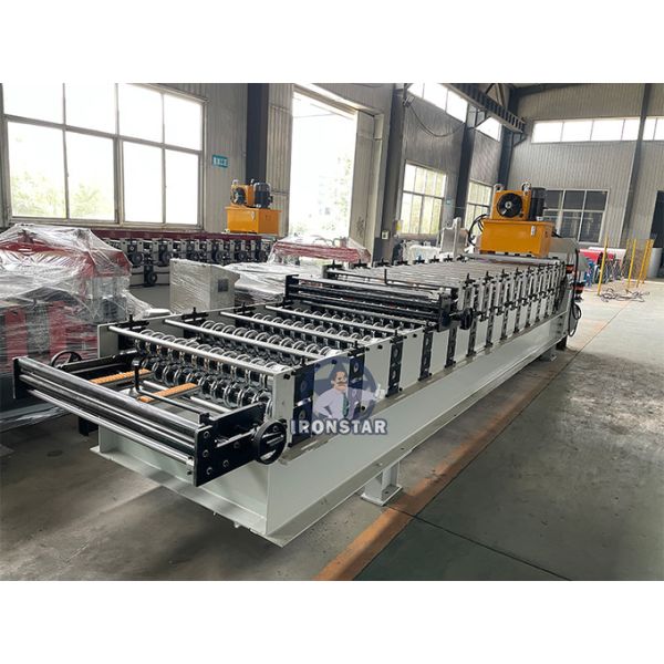 836 corrugated and 828 glazed tile double layer roll forming machine