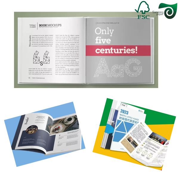 FSC 300GSM 350GSM C2S Glossy Art Board For Offset Printing Double Sided White