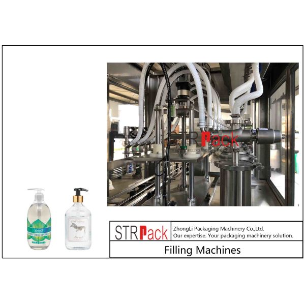Bottle Automatic High-Precision PLC Controlled Liquid Soap/Hand Sanitizer/Shower Gel Filling Capping Machine Aseptic Fil