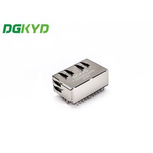 1X2 8P10C TAB Down RJ45 Ethernet Connector With LED