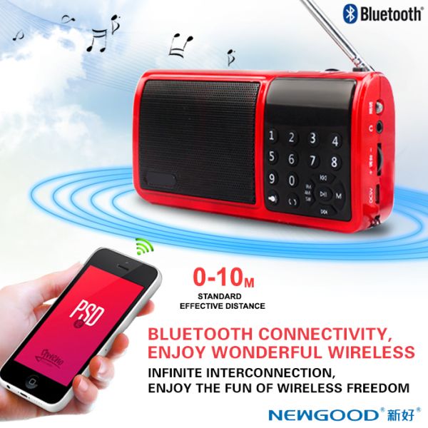 FM,AM,SW radio support mini hifi bluetooth music player