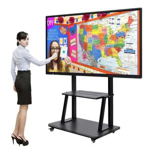 55 Inch Multi Touch Interactive Whiteboard , Intelligent Interactive Flat Panel