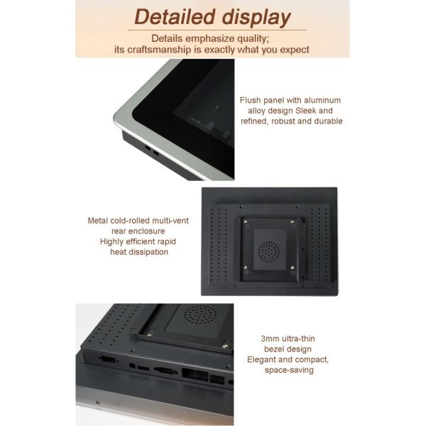 Industrial-grade 10.1-inch Touch Screen Android Panel Pc 10 Points Touch Screen Monitors Embedded Capacitive Panel PC