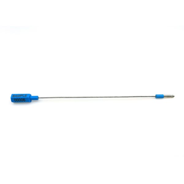 Customs Fixed Length Hexagonal Security Wire Seal with 26*7 mm Markable Area and 2.8 KN Tensile Strength Galvanized Steel Wire