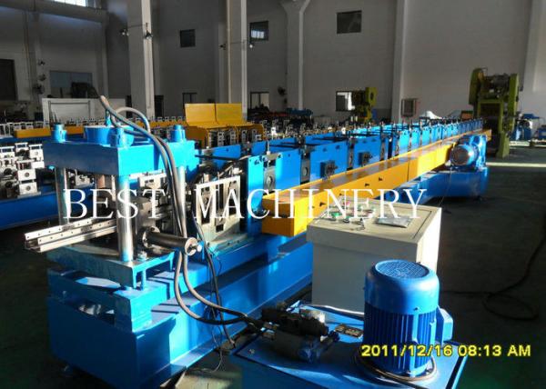 Professional Rack Roll Forming Making Machine for Supermarket Storage Upright Shelves Chain Drive system