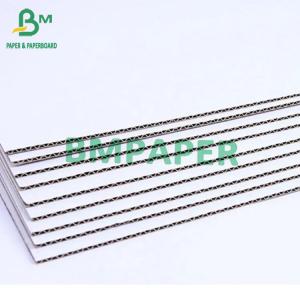 China 2 Layers White Corrugated Board E Flute F Flute 1mm 1.2mm 1.5mm 1.6mm Thick on sale