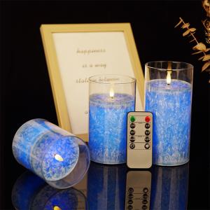 Quality Dinners Solar Powered Electronic Candles With Artificial LED Glowing Flames for sale
