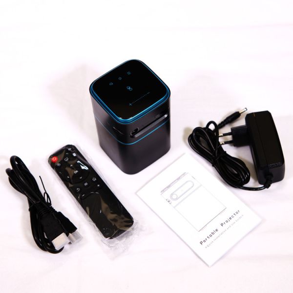 Wireless Smart Mini Portable Projector 4K LED Mirroring OS For Laptop Small Conference