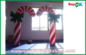 Quality H2.5m Inflatable Lighting Decoration Candy Cane Christmas Lights for sale