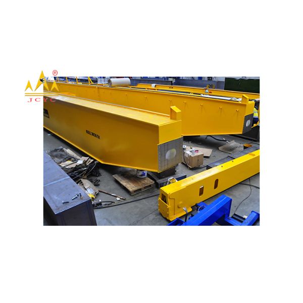 European Type Yellow Overhead Bridge Crane Double Girder Optimized Design 5t To 80t
