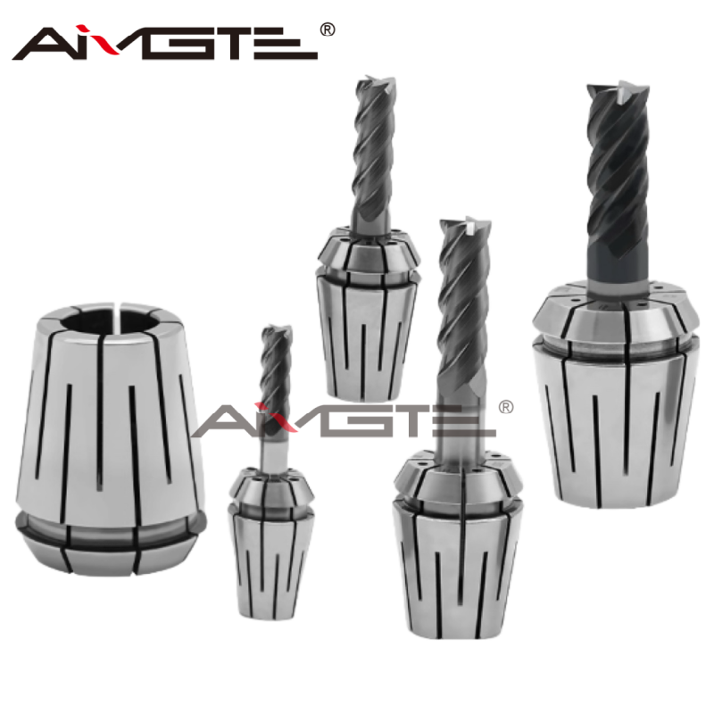 Quality High-force ER Coolant Spring Collet CNC Milling Machine High-speed Collet Silver 65Mn ER Coolant Collet for sale